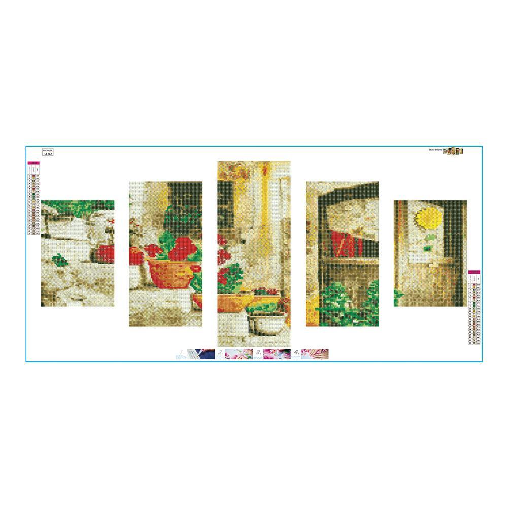 (95*45cm)Flowerpot - Full Round Drill Diamond Painting