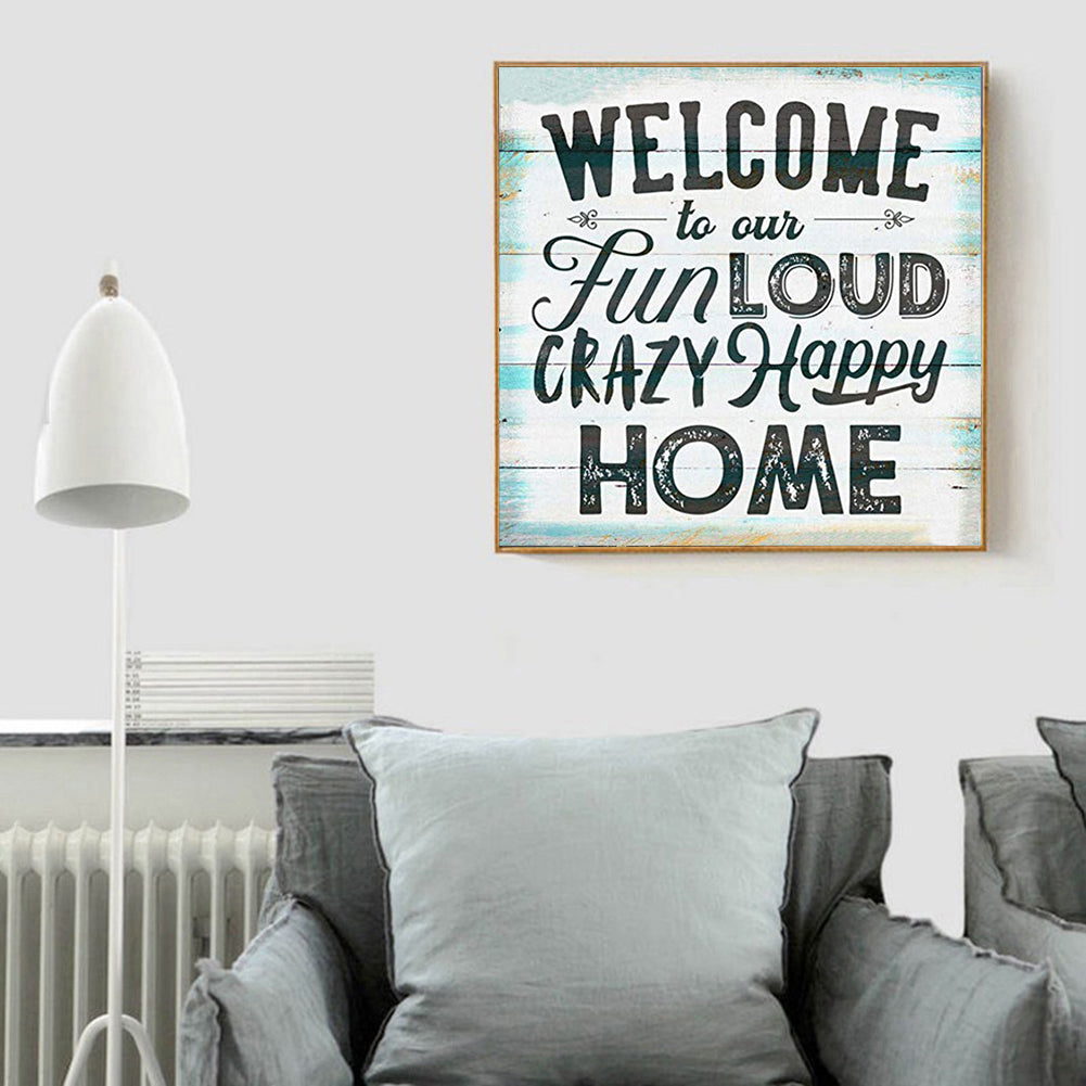 Welcome Home Letters - Full Round Drill Diamond Painting