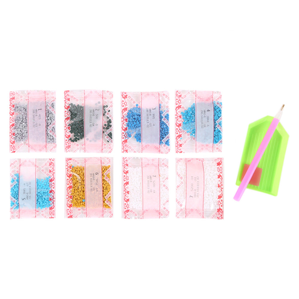 (40*50cm)English Letters - Crystal Rhinestone Diamond Painting