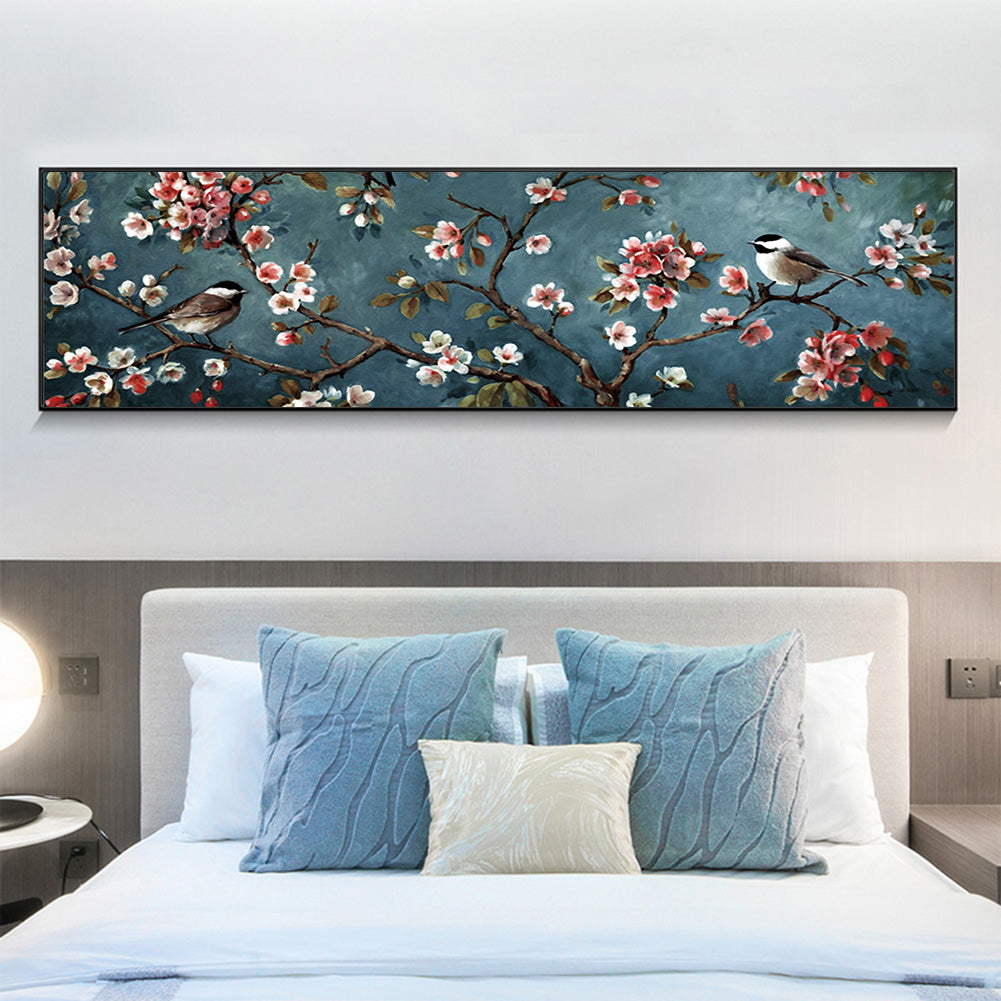 (80*30cm)Spring Branch Bird - Full Round Drill Diamond Painting
