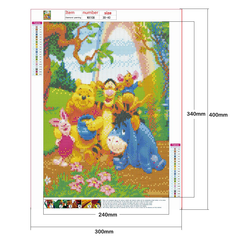 Winnie the Pooh - Full Round Drill Diamond Painting