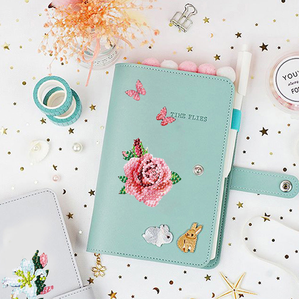 4pcs Diamond Painting Stickers - Flower