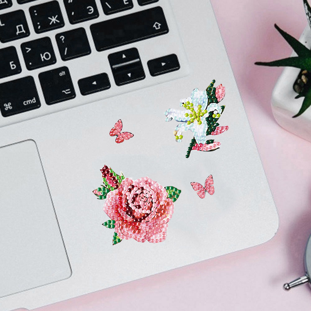 4pcs Diamond Painting Stickers - Flower
