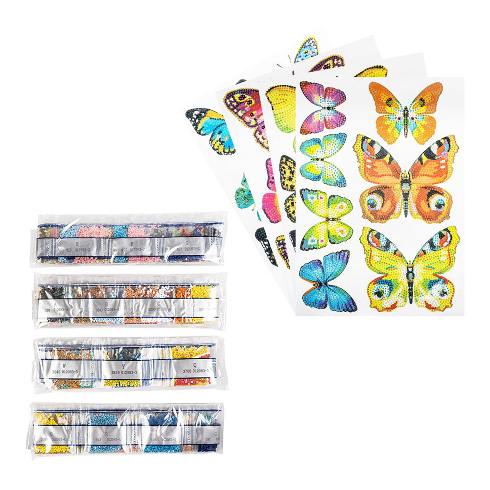 4pcs Diamond Painting Stickers - Butterfly