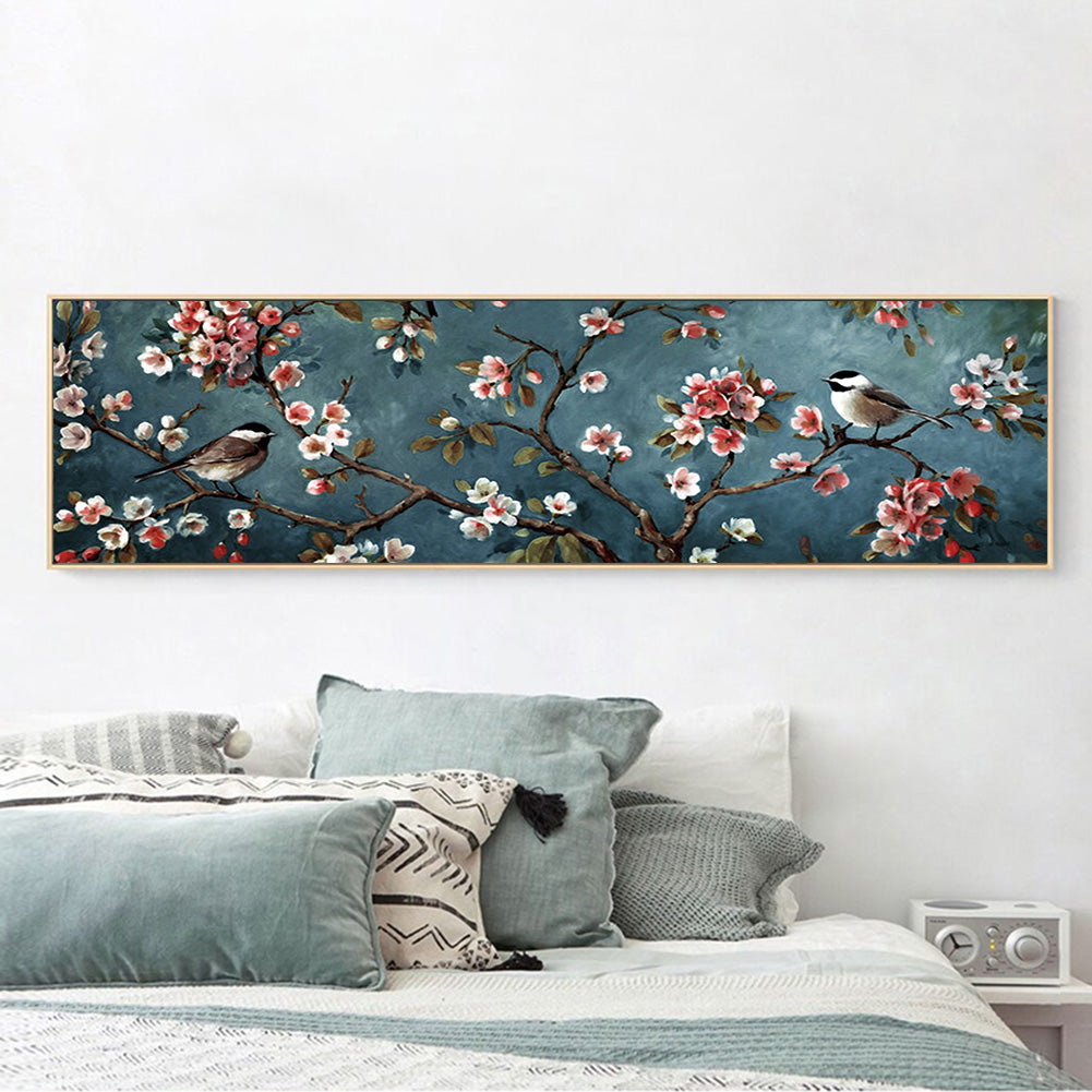 (80*30cm)Spring Branch Bird - Full Round Drill Diamond Painting