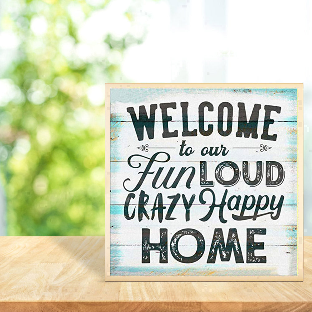 Welcome Home Letters - Full Round Drill Diamond Painting