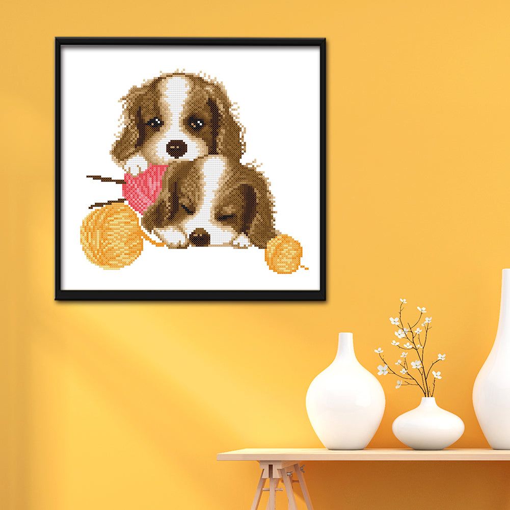 (36*34cm)11ct Stamped Cross Stitch - Dog
