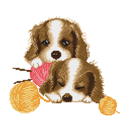 (36*34cm)11ct Stamped Cross Stitch - Dog