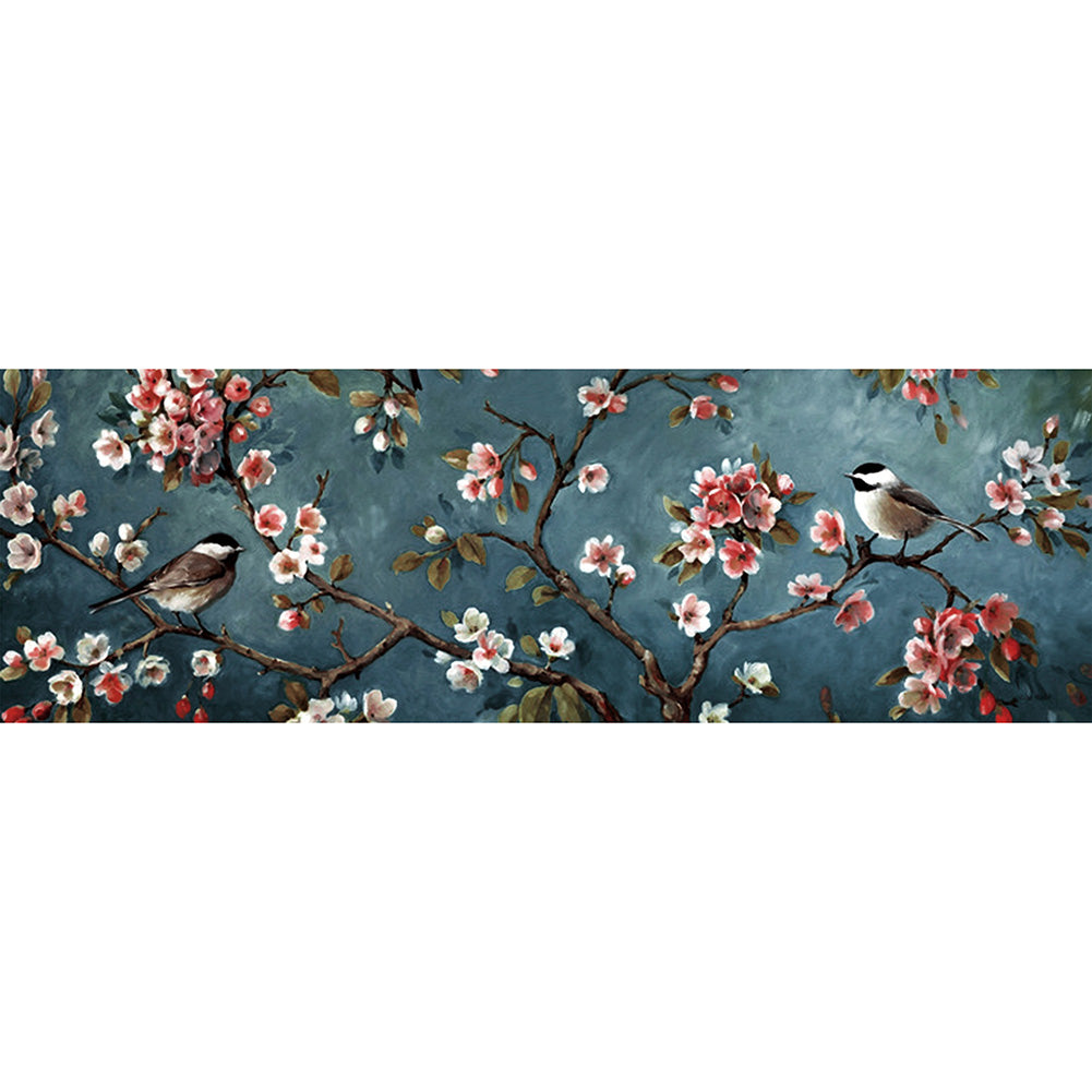 (80*30cm)Spring Branch Bird - Full Round Drill Diamond Painting
