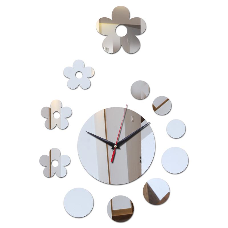 2019 new sale wall stickers quartz clock home decoration living room europe furniture acrylic mirror sticker