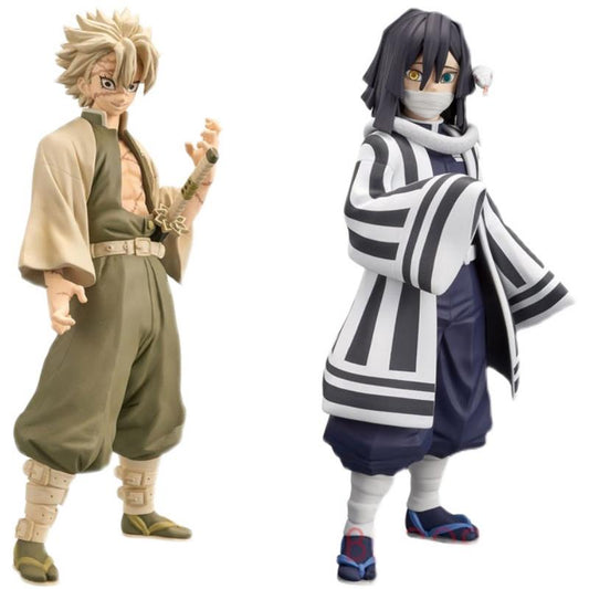 100% Original Demon Slayer Iguro Obanai Shinazugawa Sanemi Figure PVC Action Model Toys Anime Figure