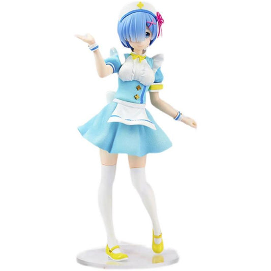 100% Original ZERO Starting Life In Another World Rem Nurse Maid Figure PVC Action Model Toys Anime Figure