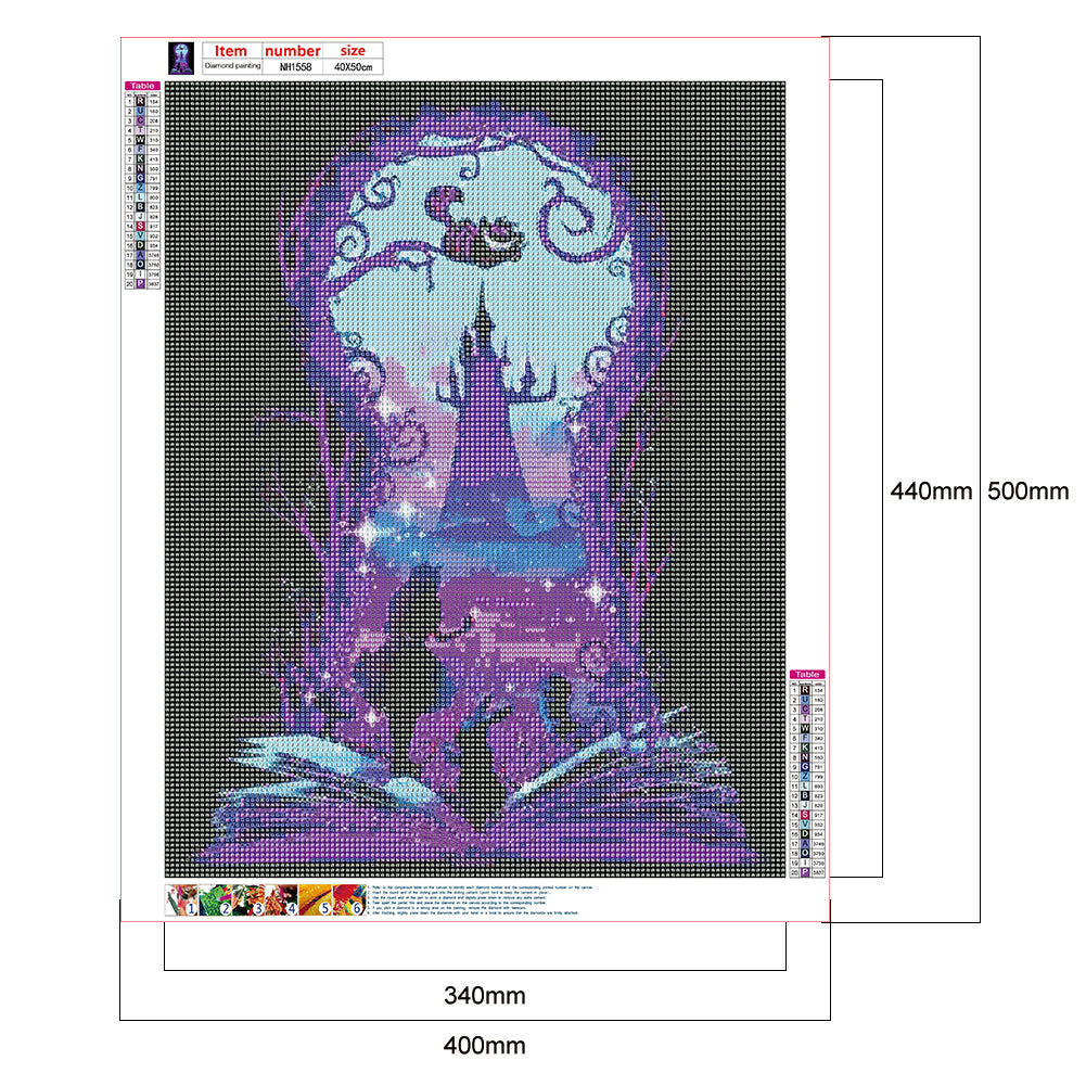(40*50cm)Princess - Full Round Drill Diamond Painting