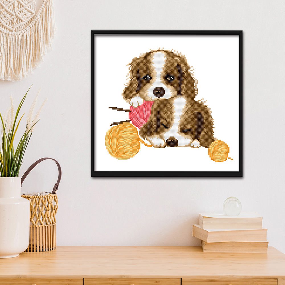 (36*34cm)11ct Stamped Cross Stitch - Dog