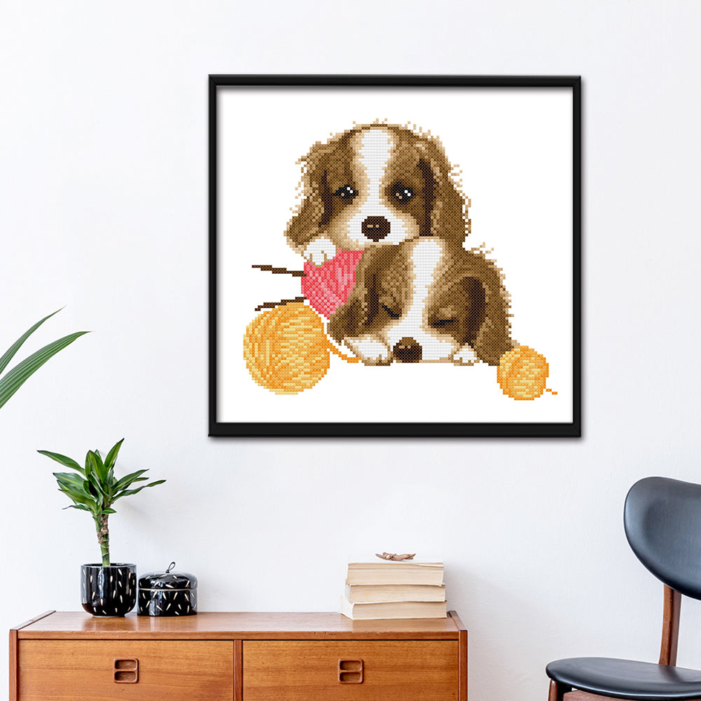 (36*34cm)11ct Stamped Cross Stitch - Dog