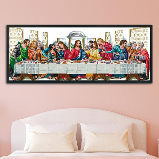 (77*35cm)14ct Stamped Cross Stitch - The Last Supper