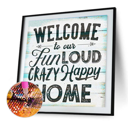 Welcome Home Letters - Full Round Drill Diamond Painting