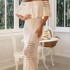 New Women's Fashion Casual Cut-out Tie Shawl Dress Long Skirt